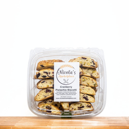 Cranberry Pistachio Biscotti - Nicola's Marketplace