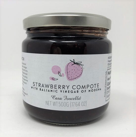 Strawberry Balsamic Compote Casa Forcello® - Nicola&