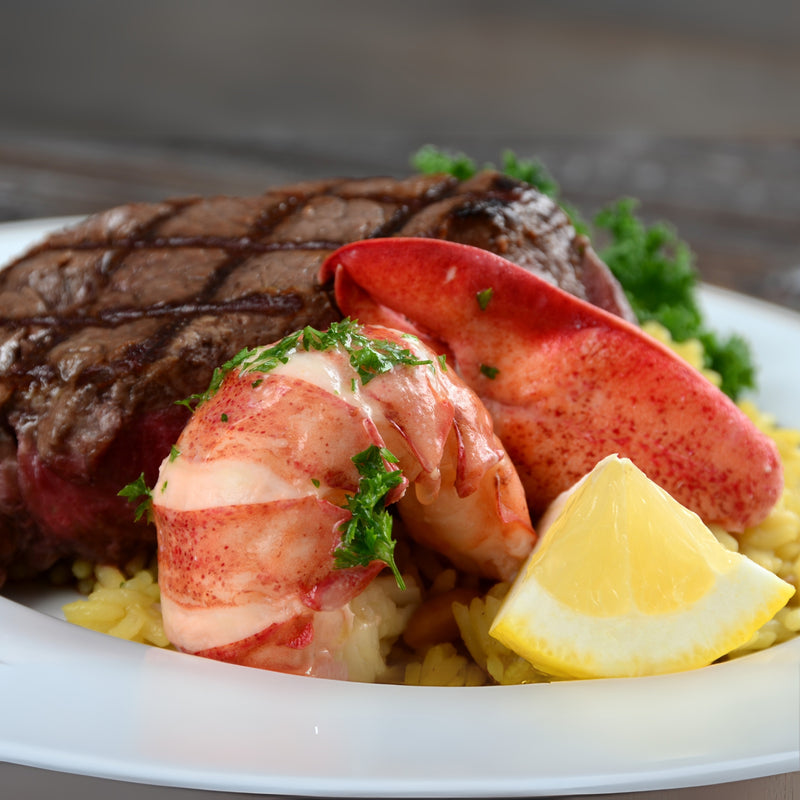 USDA Prime Filet Mignon and Wild Caught HPP Lobster Surf and Turf