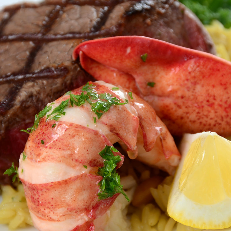 USDA Prime Filet Mignon and Wild Caught HPP Lobster Surf and Turf