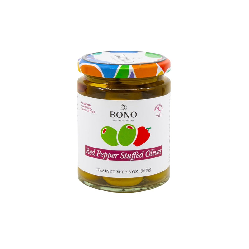 Bono Red Pepper Stuffed Olives (5.6 Ounces Drained Weight)