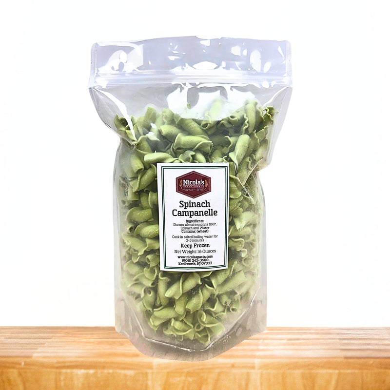 Fresh Spinach Campanelle Pasta