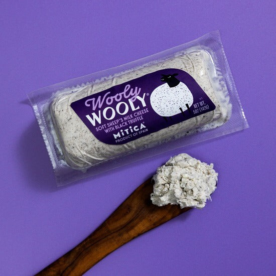 Wooly Wooly® Black Truffle Fresh Sheep’s Milk Cheese