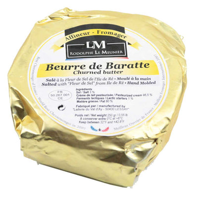 Beurre de Barratte (Salted Butter) - Nicola's Marketplace