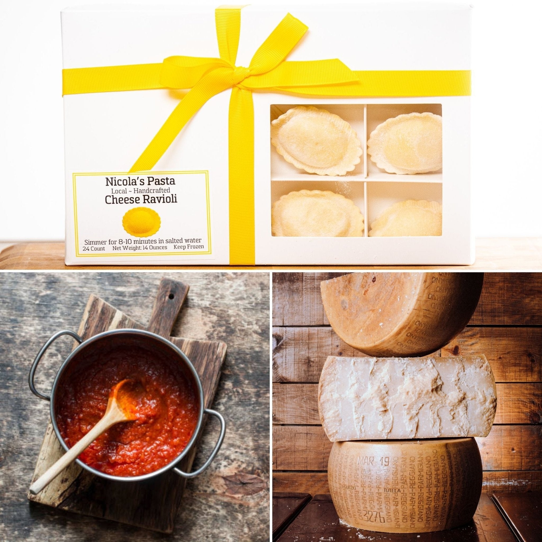 Traditional Cheese Ravioli Basket for Christmas – Nicola's Marketplace